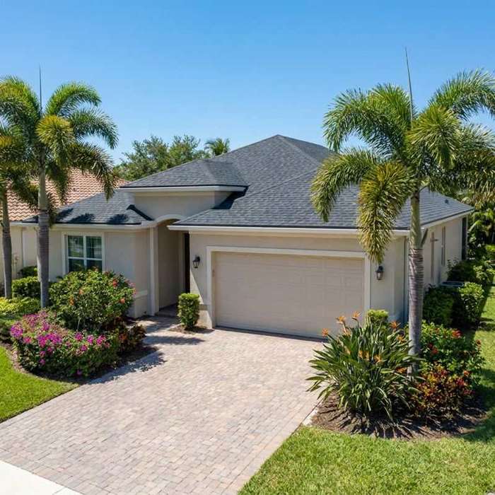 New asphalt shingle roof on Fort Lauderdale Florida residential home