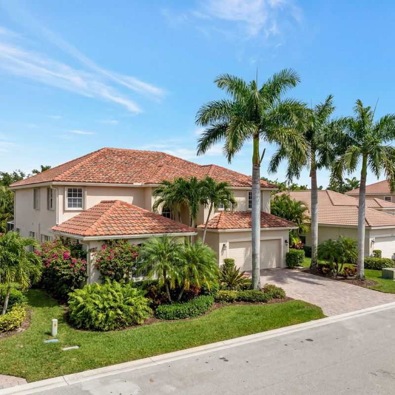 Completed barrel tile roof replacement on upscale Coral Springs Florida home
